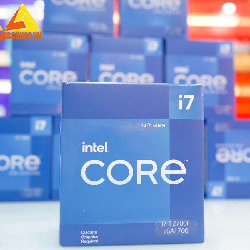 CPU Intel Core i7-12700F Hàng Chính Hãng (Up to 4.8Ghz, 12 nhân 20 luồng, 25MB Cache, 125W) - Socket Intel LGA 1700)