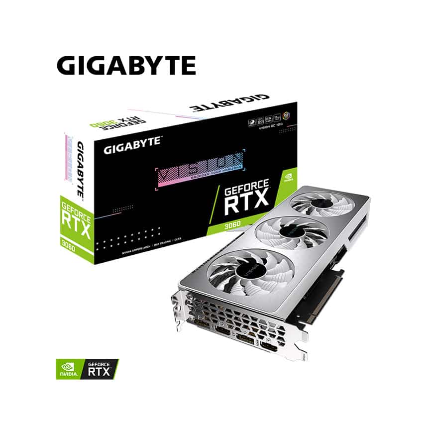 VGA GIGABYTE GeForce RTX 3060 VISION OC 12G (GV-N3060VISION OC-12GD)