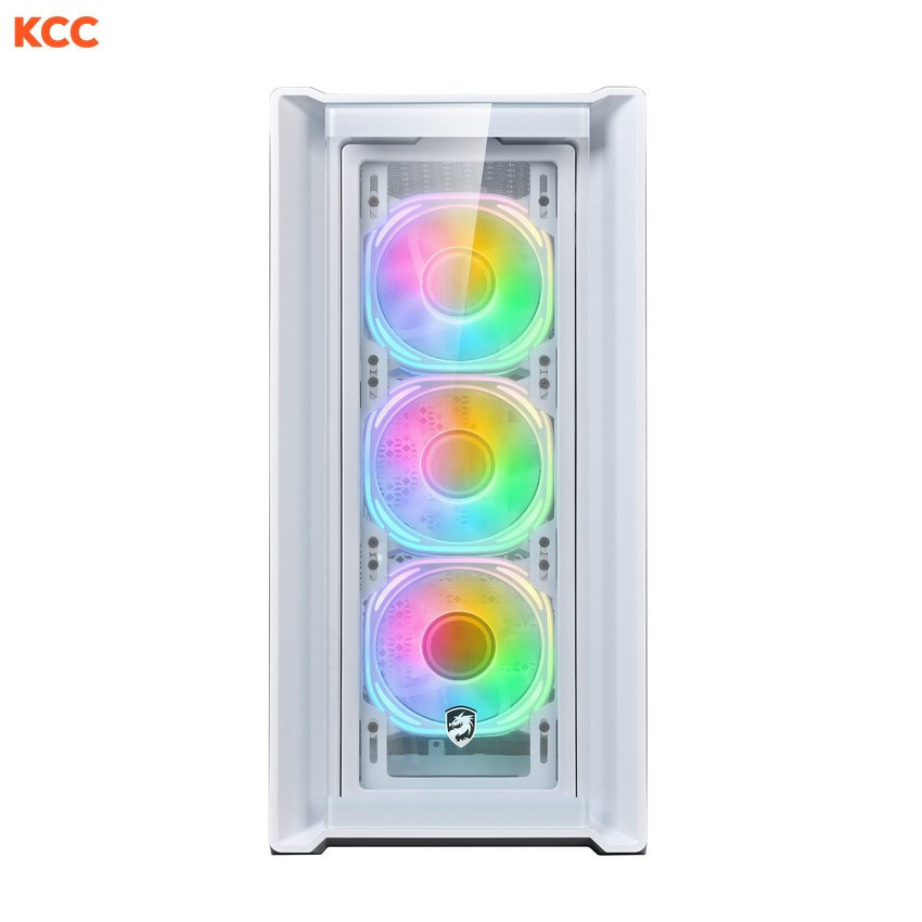 VỎ MÁY TÍNH VITRA TITAN R230 PREMIUM WHITE (KÈM 3 FAN ARGB AURA SYNC)