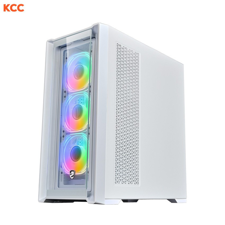 VỎ MÁY TÍNH VITRA TITAN R230 PREMIUM WHITE (KÈM 3 FAN ARGB AURA SYNC)