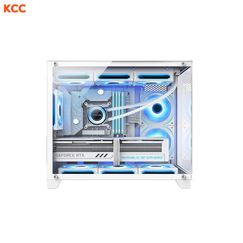 VỎ MÁY TÍNH VITRA CRYSTAL S1 V2 WHITE M-ATX / TOP RAD 360