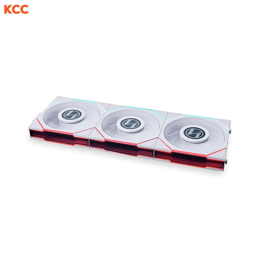 Fan case LIAN LI TL120 LCD TRIPLE PACK White Ngược (12TLLCD3W)
