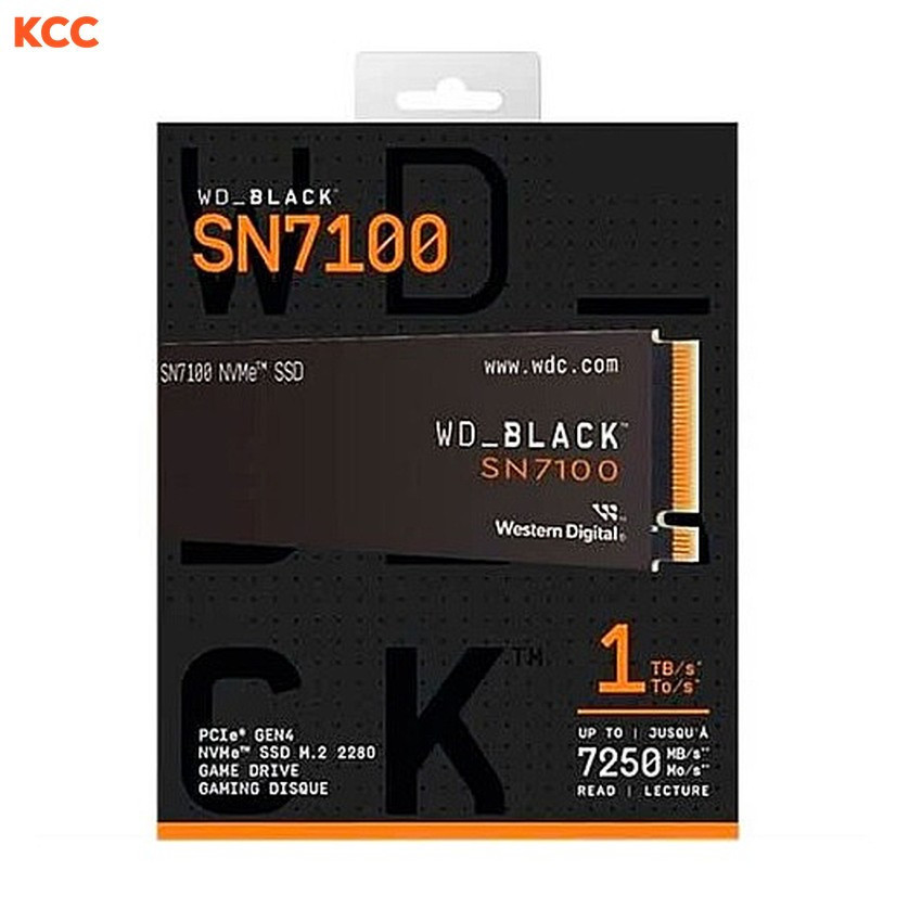 Ổ cứng SSD Western Digital BLACK SN7100 1TB M2 PCIe NVMe Gen 4×4 (WDS100T4X0E)