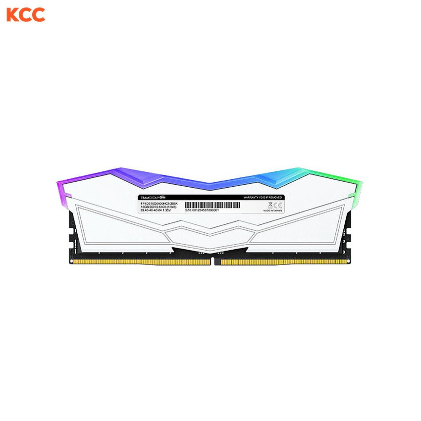 RAM DESKTOP TEAMGROUP VULCAN RGB WHITE (FF4D516G6000HC38A01) 16GB (1X16GB) DDR5 6000MHZ