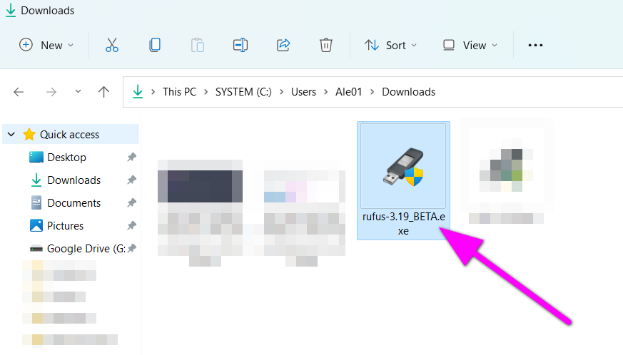 Hộp thoại User Account Control khi mở Rufus