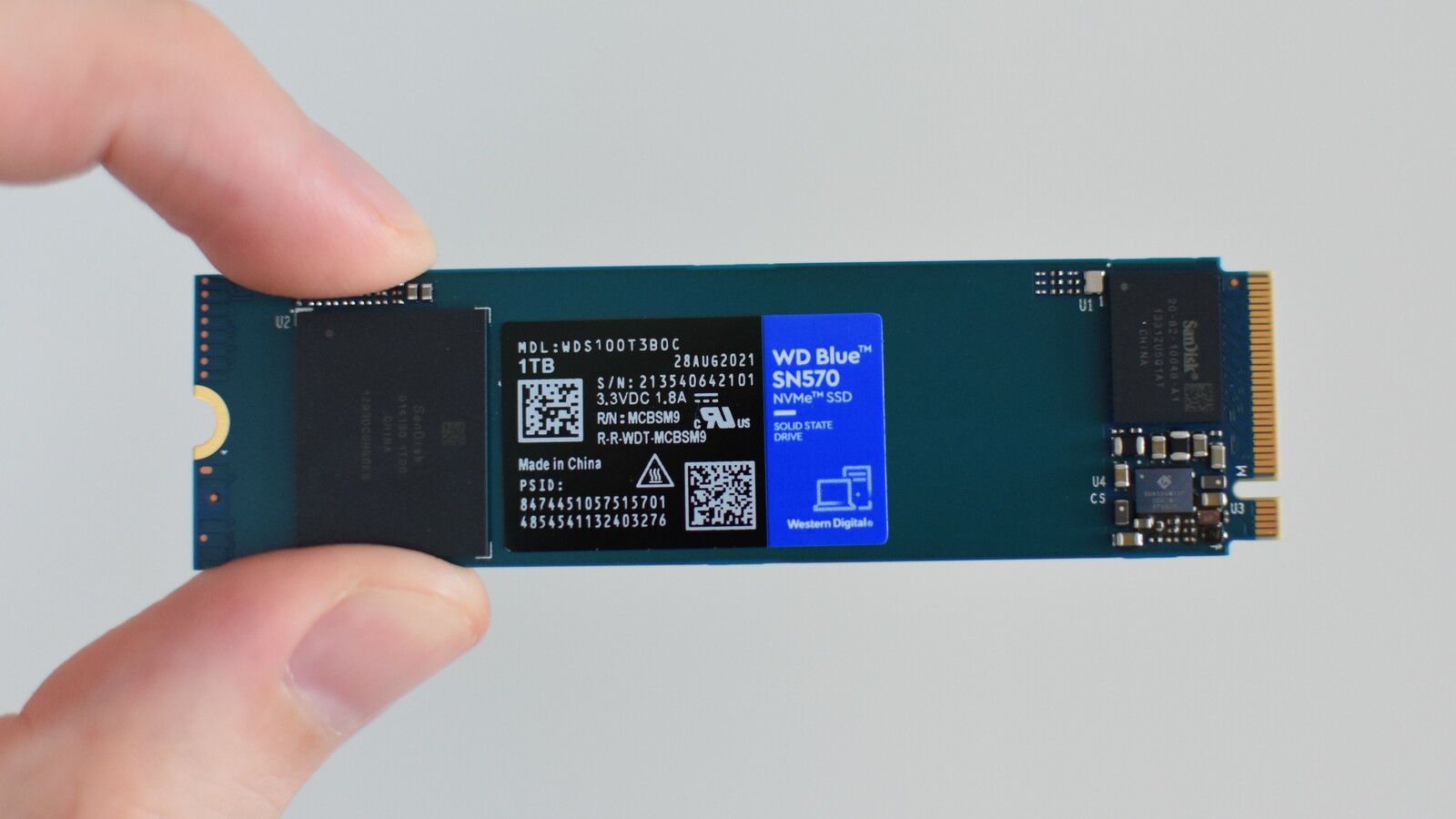 Ổ cứng SSD WD SN570 Blue 500GB M.2 2280 PCIe NVMe 3x4 