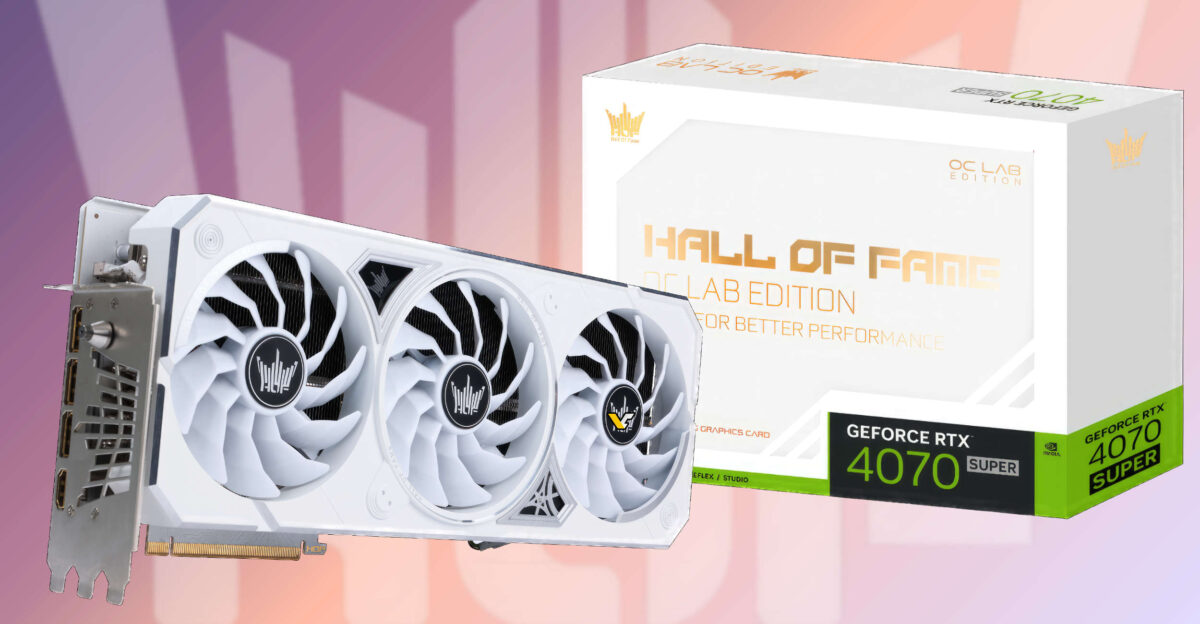 Galax giới thiệu RTX 4070 Super Hall of Fame với TBP có thể điều chỉnh là 320W và tăng tốc nhà máy lên 210MHz