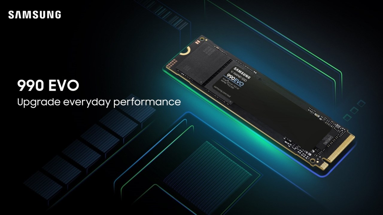 Samsung công bố ổ đĩa SSD Hybrid 990 EVO - ổ đĩa SSD hybrid đầu tiên trên thế giới hỗ trợ cả giao tiếp PCIe 4.0 x4 và 5.0 x2