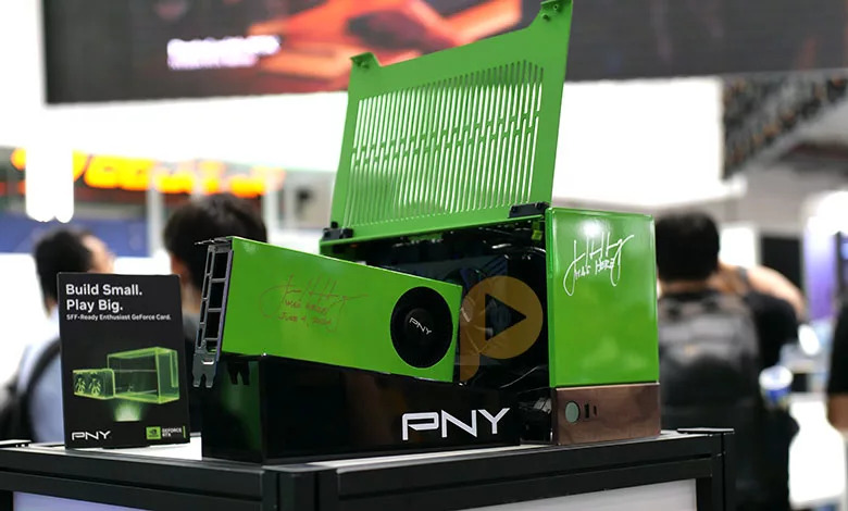 Jensen ký tặng card PNY RTX 4070 Super blower tại Computex - Chứng tỏ Nvidia không ghét các bộ làm mát kiểu blower