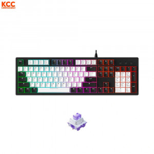 Bàn phím cơ Gaming DAREU EK104 WHITE x BLACK