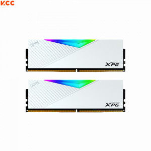 RAM ADATA LANCER DDR5 64GB (32GB x 2) 6000Mhz White RGB (AX5U6000C3032G-DCLARWH)
