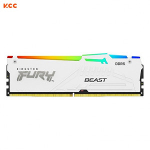 Ram Kingston FURY Beast RGB (KF556C40BWAK4-64) 64GB (4x16GB) C40 5600MHz DDR5 White