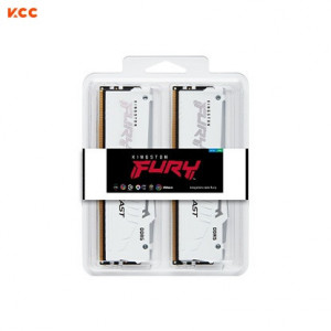 Ram Kingston FURY Beast RGB (KF556C40BWAK4-64) 64GB (4x16GB) C40 5600MHz DDR5 White