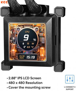 Tản Nhiệt Nước Lian Li HydroShift LCD 360RGB fan Black