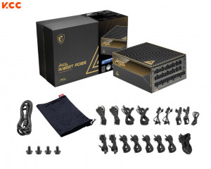 Nguồn máy tính MSI MEG Ai1600T 1000W PCIE5 80 Plus Titanium