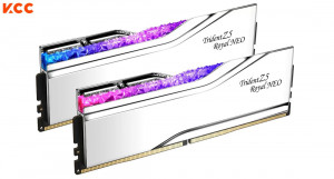 Ram Desktop Gskill Trident Z5 Royal Neo 64GB (36GBx2) CL30 DDR5 6000Mhz Silver (F5-6000J3036G32GX2-TR5NS)