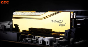 Ram Desktop Gskill Trident Z5 Royal 64GB (32GBx2) CL28 DDR5 6000Mhz Gold (F5-6000J2836G32GX2-TR5G)