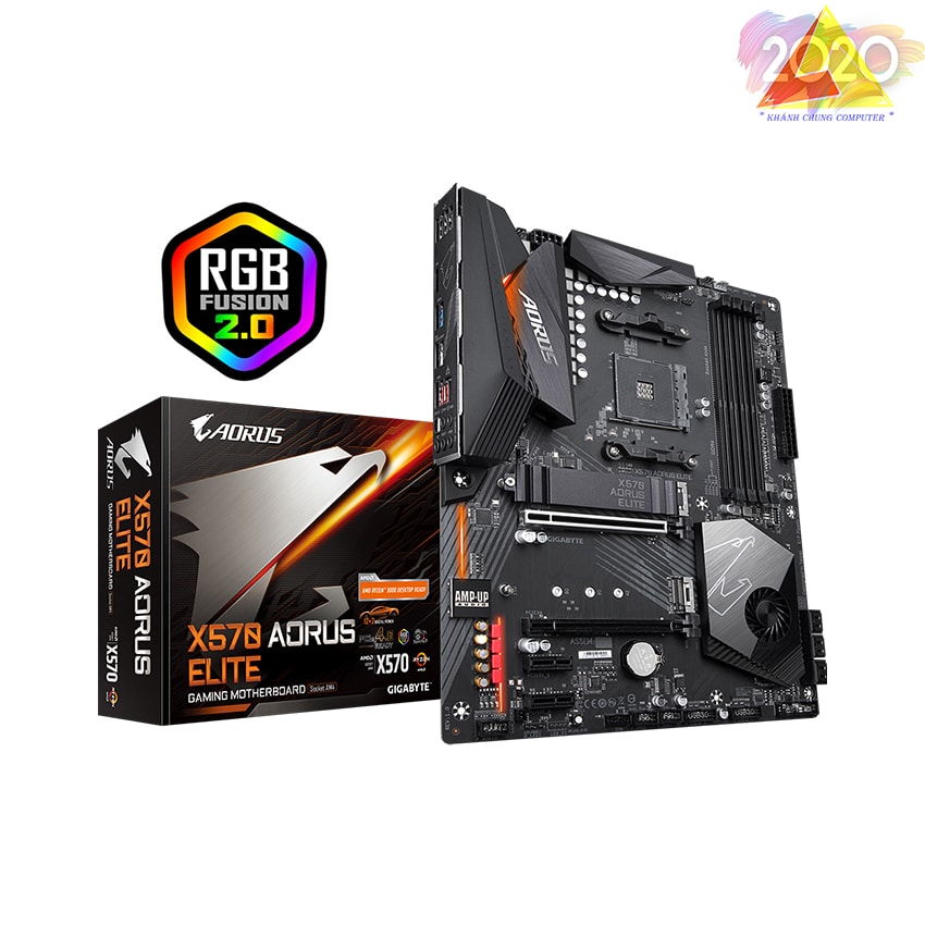Mainboard GIGABYTE X570 AORUS ELITE (AMD X570, Socket AM4, ATX, 4 khe RAM DDR4)