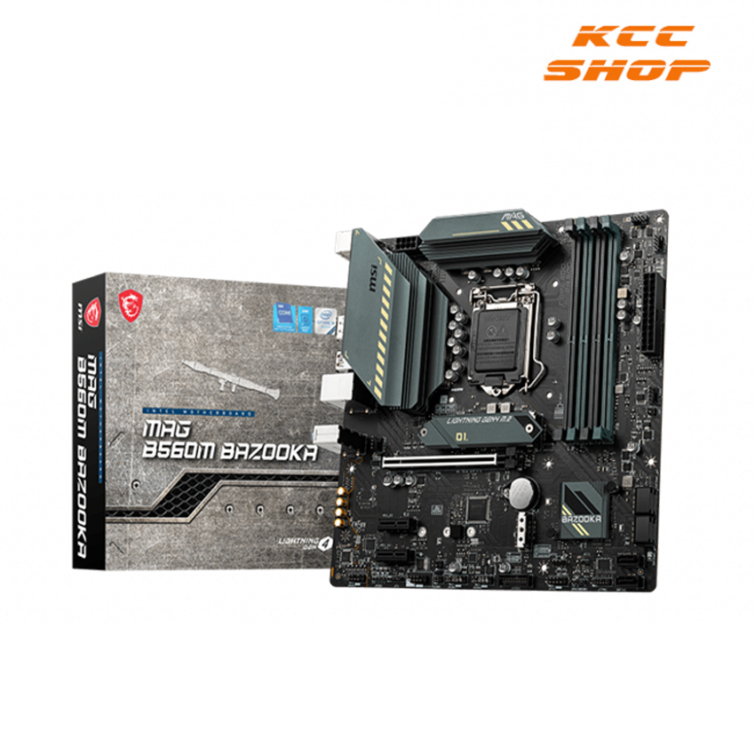 Mainboard MSI MAG B560M BAZOOKA (Intel B560, Socket 1200, m-ATX, 4 khe RAM DDR4)