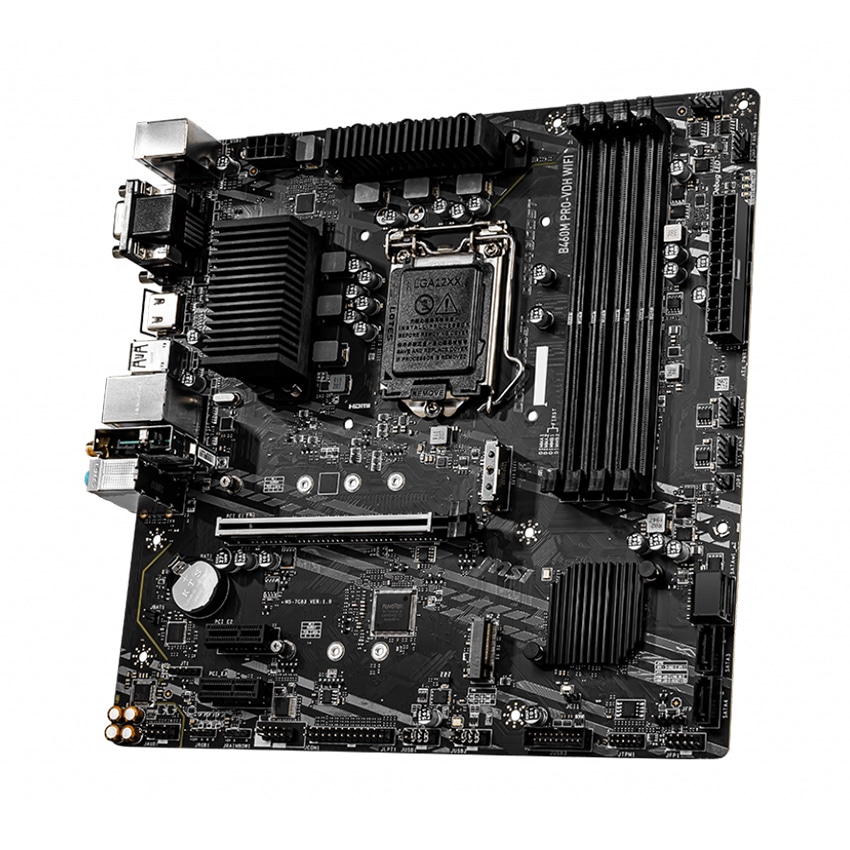 Mainboard MSI B460M PRO-VDH WIFI (Intel B460, Socket 1200, m-ATX, 2 khe RAM DDR4)