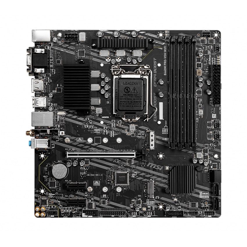 Mainboard MSI B460M PRO-VDH WIFI (Intel B460, Socket 1200, m-ATX, 2 khe RAM DDR4)