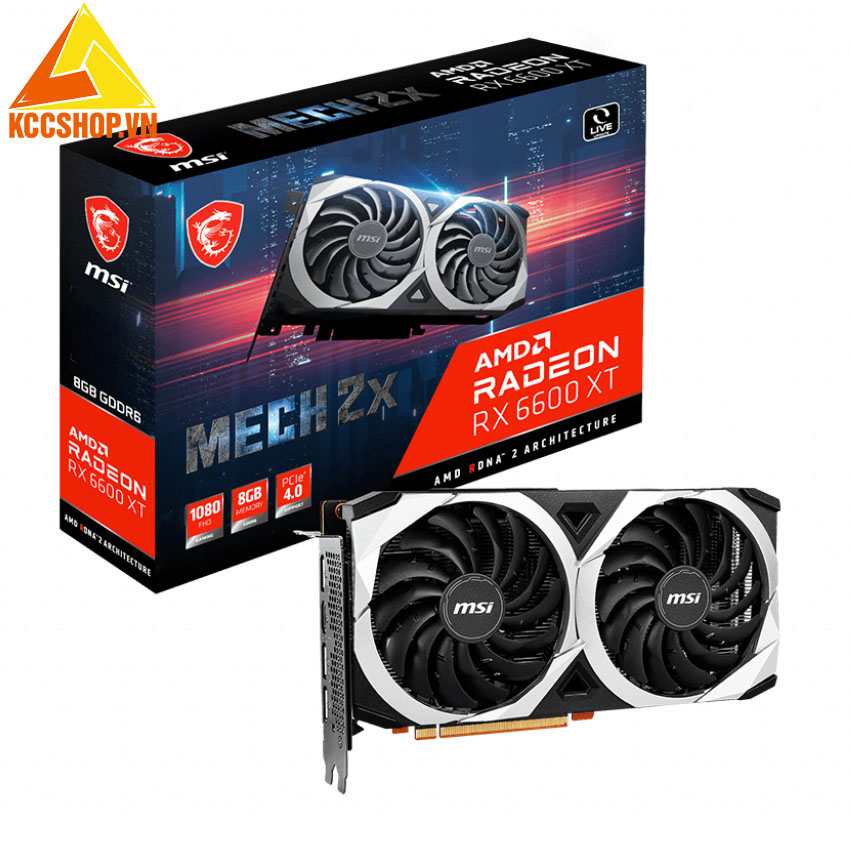 VGA MSI  MECH 2X RX 6600 XT 8G  (8GB GDDR6, 128-bit, HDMI+DP, 1x8-pin)