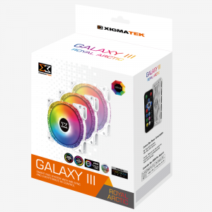 Fan Case XIGMATEK GALAXY III ROYAL ARTIC - BR120 ARGB (EN46881)