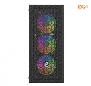Vỏ Case Vitra PHANTOM A8 Black 3Fan RGB (Mid Tower/Màu Đen/Kèm sẵn 3 Fan RGB)