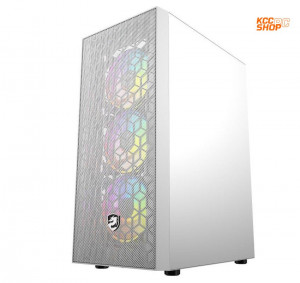 Vỏ Case Vitra PHANTOM A8 White 3Fan RGB (Mid Tower/Màu Trắng/Kèm sẵn 3 Fan RGB)