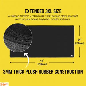 Bàn di chuột Corsair MM500 Extended 3XL CH-9415080-WW (1220 x 610 x 3mm)