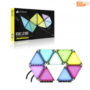 Bộ đèn chiếu sáng Corsair iCUE LC100 Smart Case Lighting Triangles, Starter Kit (CL-9011114-WW)