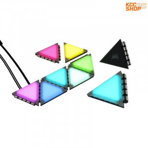 Bộ đèn chiếu sáng Corsair iCUE LC100 Smart Case Lighting Triangles, Starter Kit (CL-9011114-WW)