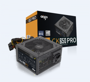 BỘ NGUỒN MÁY TÍNH AIGO MODEL CK650PRO 650W, APFC, 85+ EFICIENCY