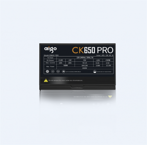 BỘ NGUỒN MÁY TÍNH AIGO MODEL CK650PRO 650W, APFC, 85+ EFICIENCY