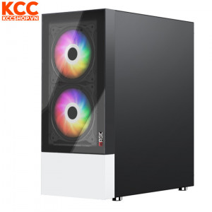 Vỏ case Magic GM-04 Black and White Glass 3F (ATX)