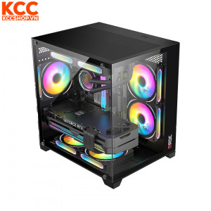 Vỏ case Magic Aqua-M Ultra Black (MATX)