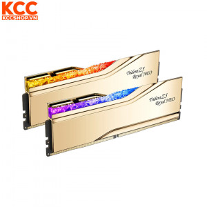 Ram G.Skill Trident Z5 Royal Neo 32GB (2x16GB) CL38 8000MHz DDR5 Gold (F5-8000J3848H16GX2-TR5NG)