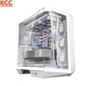 Vỏ Case DarkFlash DY470 White (ATX, Mid Tower, Màu Trắng)
