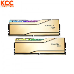 Ram G.Skill Trident Z5 Royal 32GB (2x16GB) CL30 6400MHz DDR5 Gold (F5-6400J3039G16GX2-TR5G)