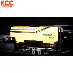 Ram G.Skill Trident Z5 Royal 32GB (2x16GB) CL30 6400MHz DDR5 Gold (F5-6400J3039G16GX2-TR5G)