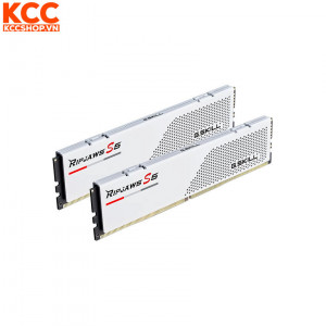 Ram G.Skill Ripjaws S5 32GB (2x16GB) CL36 6400MHz DDR5 White (F5-6400J3648F16GX2-RS5W)