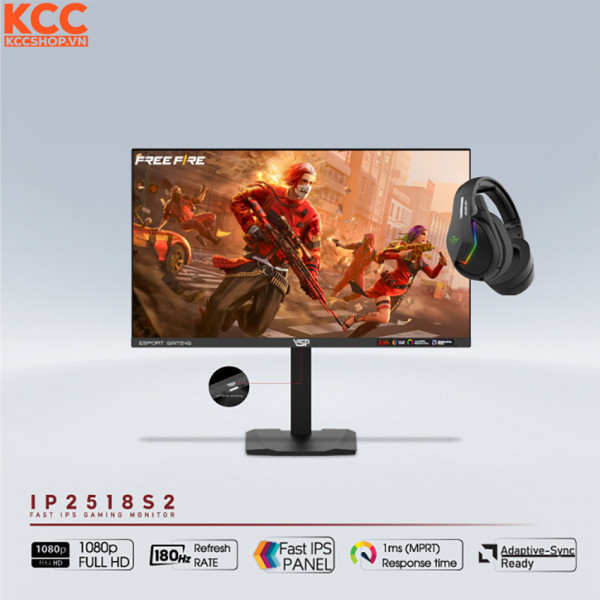 Màn hình gaming VSP IP2518S2 (24.5 inch/FHD/Fast IPS/180Hz/1ms)