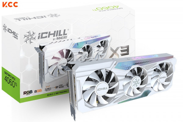 VGA INNO3D GeForce RTX 4060Ti IChill X3 8GB White