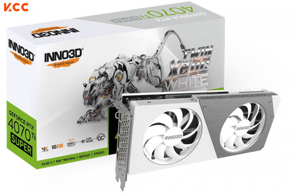 VGA INNO3D GeForce RTX 4070 Ti SUPER TWIN X2 OC WHITE 16GB