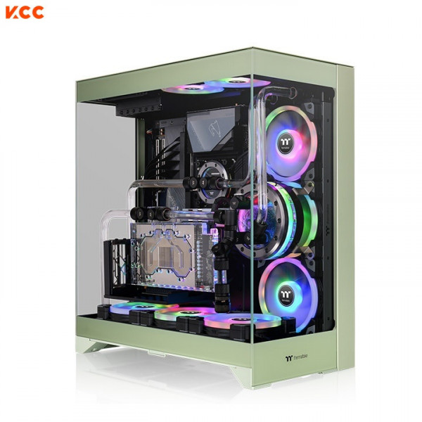 Vỏ case Thermaltake CTE E550 TG Matcha Green Mid Tower