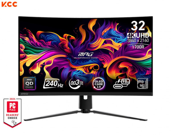 Màn hình gaming MSI MPG 321CURX QD-OLED (32 Inch/ OLED/ UHD/ 240Hz/ 0.03ms)