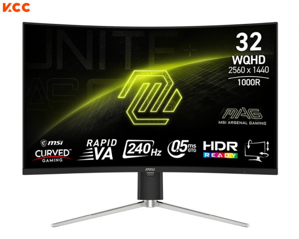 Màn hình gaming MSI MAG 325CQRXF E2 (32 Inch/ VA/ QHD/ 240Hz/ 0.5ms)