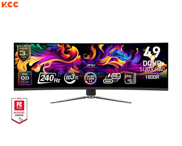 Màn hình gaming MSI MPG 491CQPX QD-OLED (49 Inch/ OLED/ DQHD/ 240Hz/ 0.03ms)