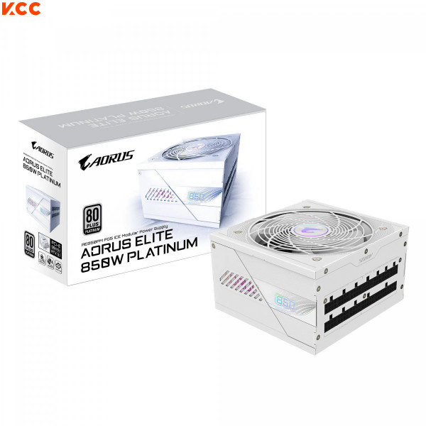 Nguồn máy tính Gigabyte AORUS ELITE P850W 80+ Platinum Modular PCIe 5.1 ICE (GP-AE850PM PG5 ICE)