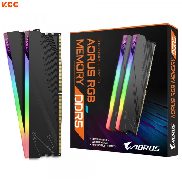 Ram Gigabyte AORUS RGB Memory DDR5 32GB (2x16GB) 6000MT/s (ARS32G60D5R)